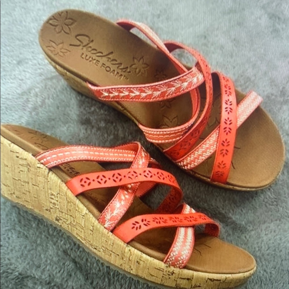 Skechers Women's Coral Wedge Sandals